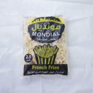 French fries بطاطس نصف مقلية